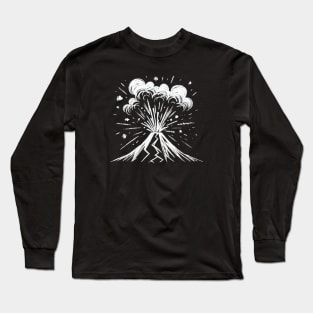 Erupting Volcano Long Sleeve T-Shirt